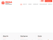 Tablet Screenshot of ishaa.ie